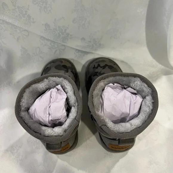 Balabala Faux Ugg Style Boots Grey Camo Fall Winter  Eur 27 NEW - Picture 5 of 8